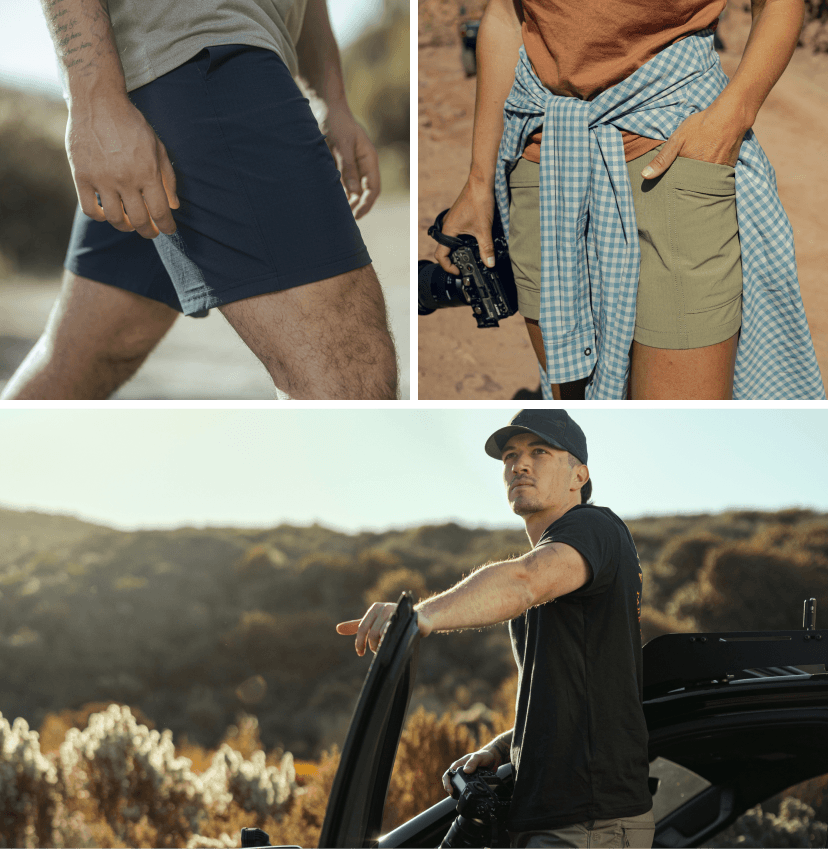 A long weekend, earned. | 25% off select shorts and short sleeve tops thorugh Monday night.
