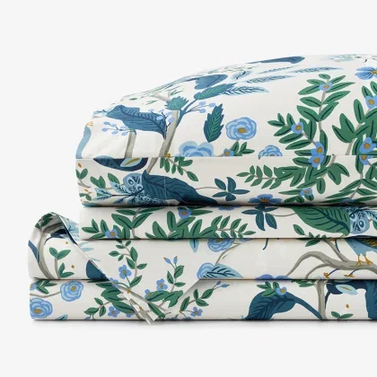 Image of Peacock Classic Smooth Sateen Bed Sheet Set