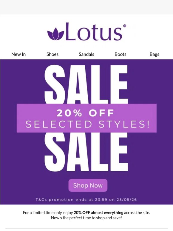 Don't Miss Out On 20% Off