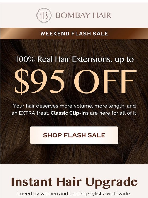 Flash Sale: up to $95 OFF ⚡