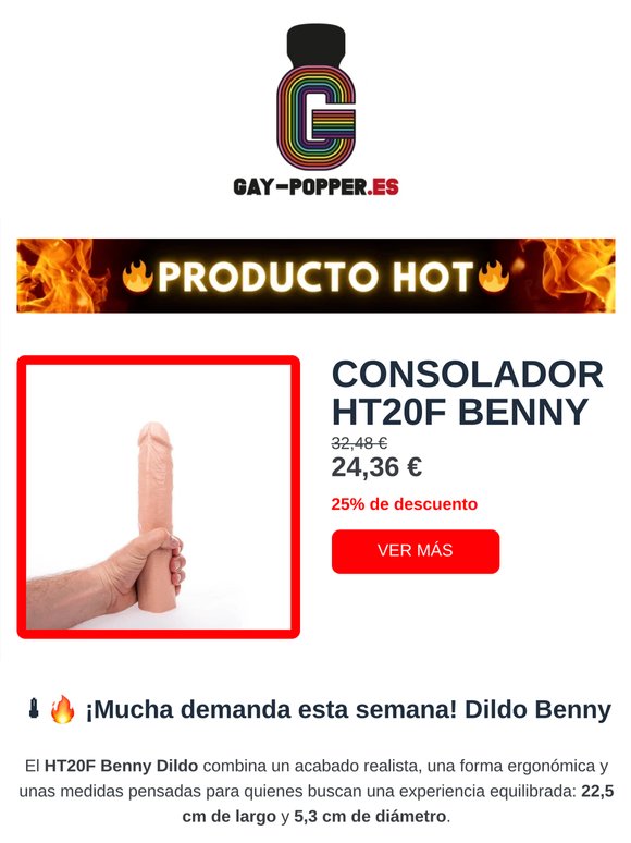 🌡🔥 ¡Mucha demanda esta semana! Dildo Benny