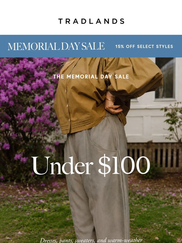 Memorial Day Sale: Under $100