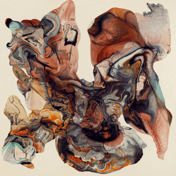 abstract painting with neutral tones