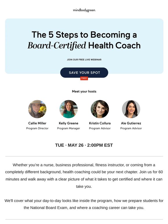 Join us on Tuesday — free live webinar