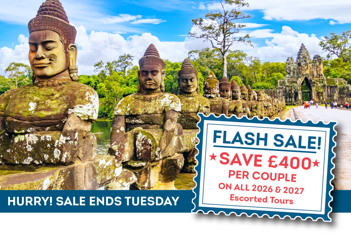 Flash Sale - Save £400 Per Couple on All 2026 & 2027 Escorted Tours