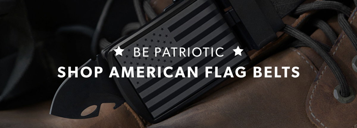 Show off your patriotism with an engraved flag buckle