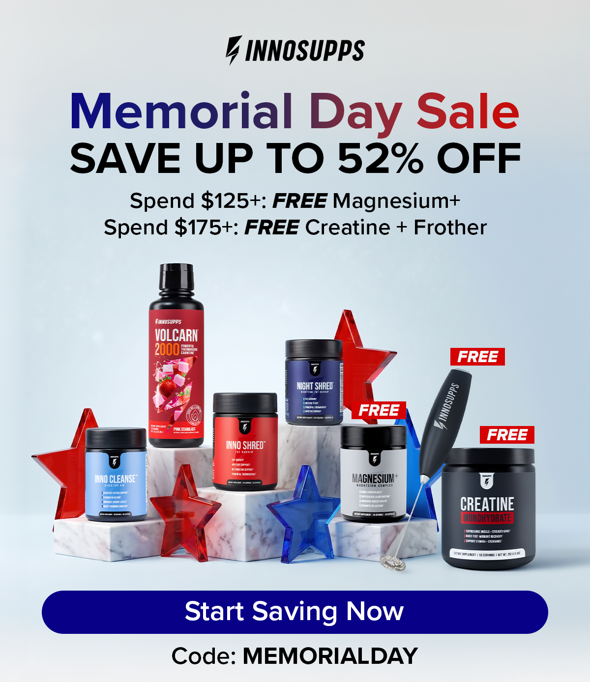 Memorial Day Sale Save up to 52% OFF