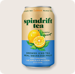 Spindrift Iced Tea Lemon Black Tea, 355mL