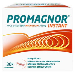 PROMAGNOR Instant box, high-dose magnesium 350 mg sachets (30) dietary supplement reducing tiredness, supporting normal muscle and nerve function