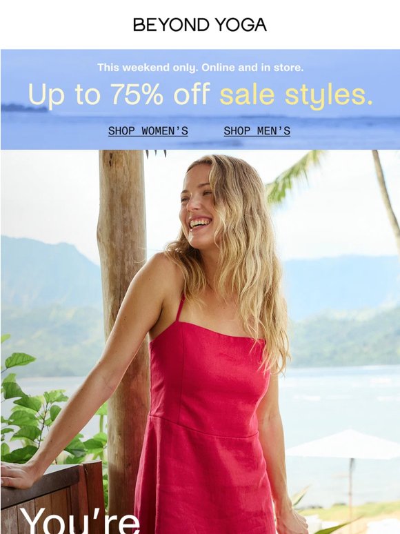 Up to 75% off Sale Styles