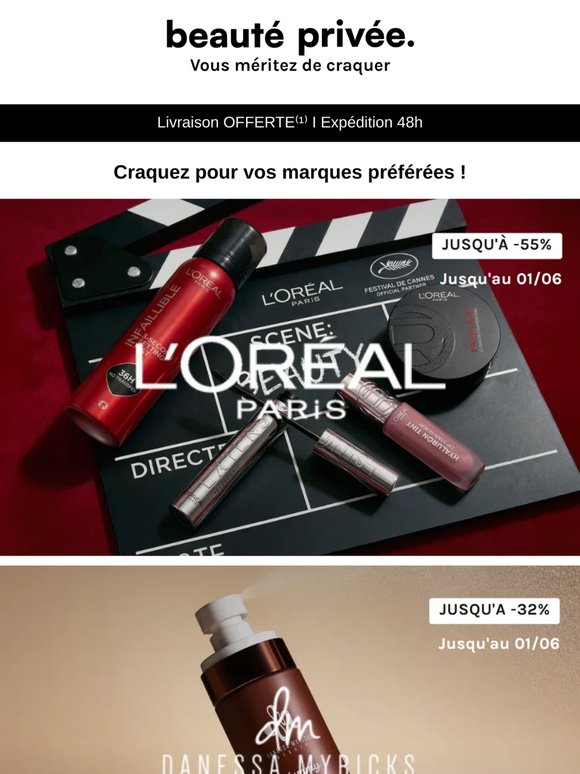 L'Oréal Paris, Danessa Myricks Beauty, IMK Professional, K-Beauty : découvrez les ventes beauté ✨