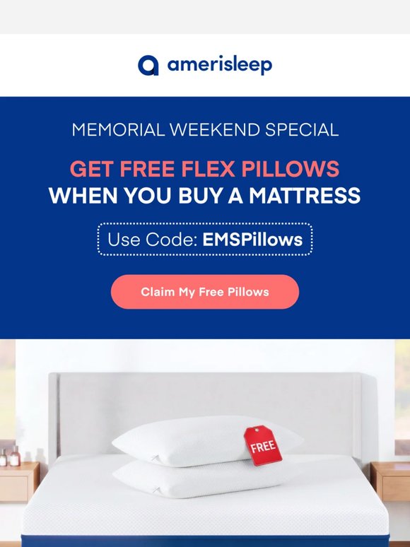 Get Two Pillows Free!