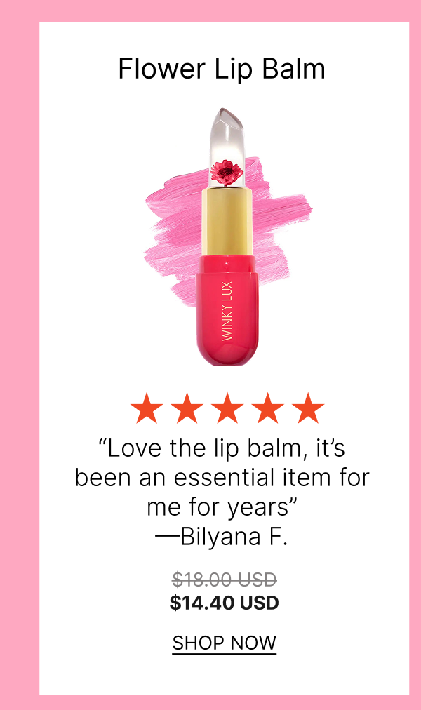 Flower Lip Balm  [Click here to Shop Now]