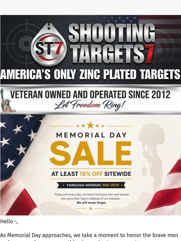 Celebrate Memorial Day with Amazing Deals! +New Products