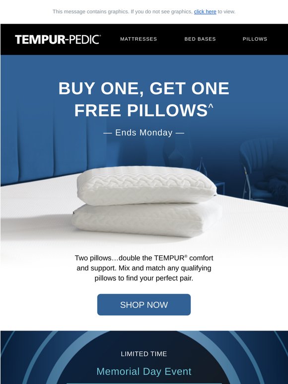 3 Days Only — Shop BOGO Pillows