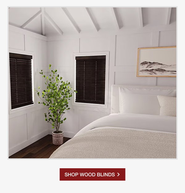 SHOP WOOD BLINDS >