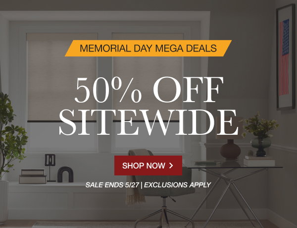 MEMORIAL DAY MEGA DEALS | 50% OFF SITEWIDE | SALE ENDS 5/27 | EXCLUSIONS APPLY | SHOP NOW > 