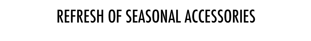 Refresh of Seasonal Accessories