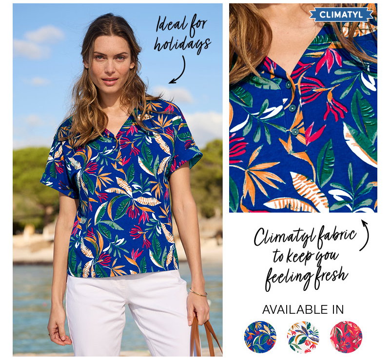 Climatyl Button Placket Top