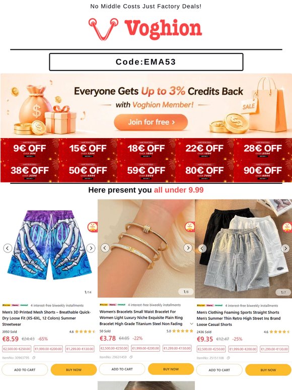 ⚡ Under 9.99€ Flash Deals Shop Today! [Coupon Inside]