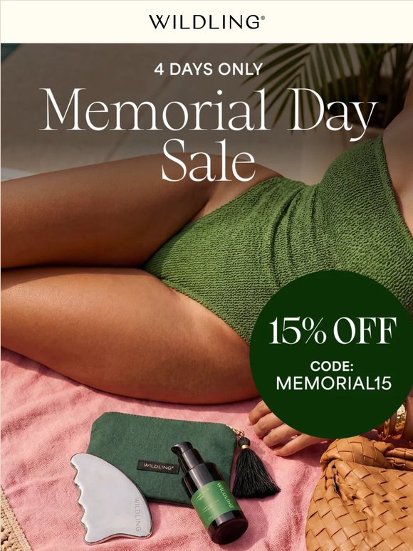 15% off, Code: Memorial15