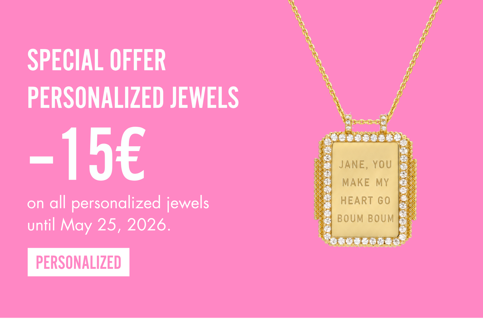 Special Offer — Personalized Jewels