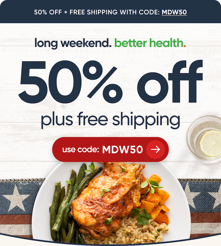 save 50% on your first order with code MDW50