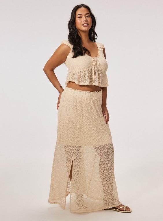 Festi Lace Maxi Skirt