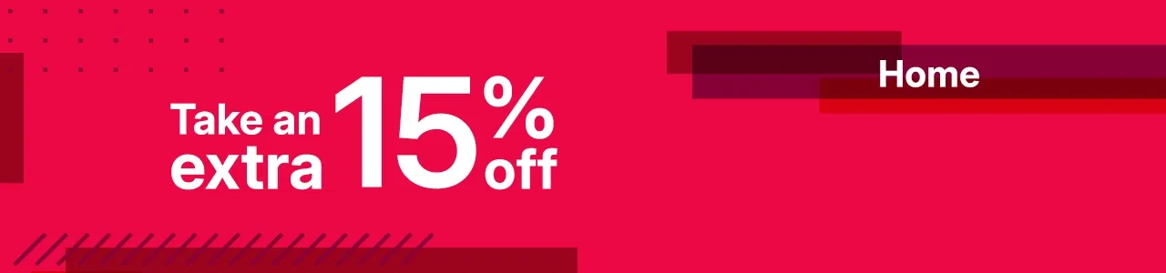 take an extra 15% off home items with promo code HOME15