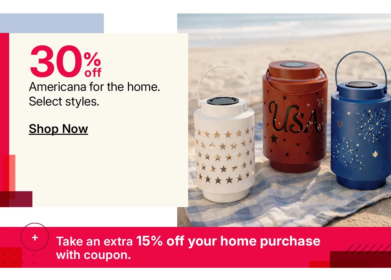 30% off americana for the home