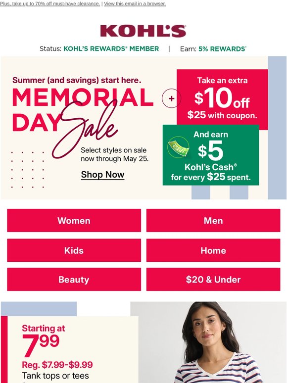 Memorial Day savings are here ... what will you add to your cart?