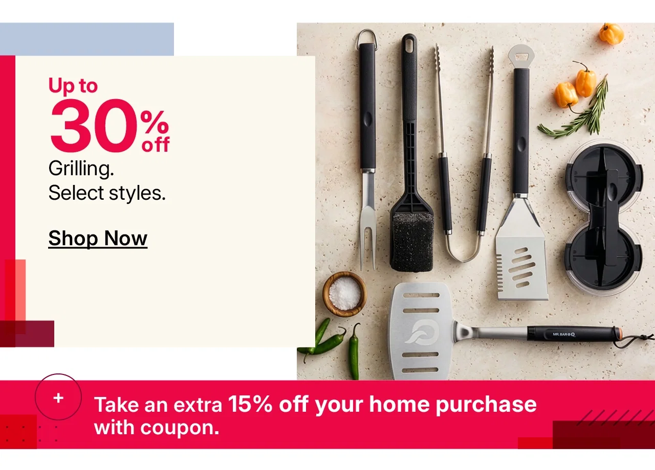 up to 30% off grilling