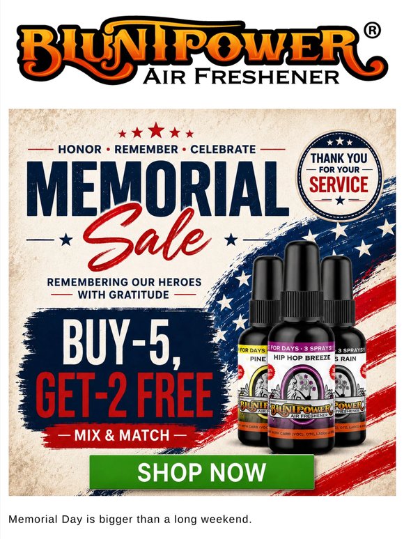 Buy 5, Get 2 Free starts now