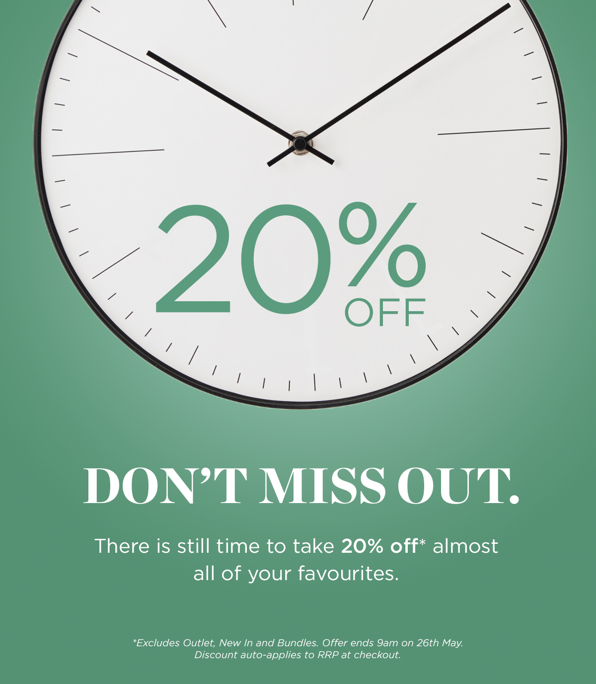 30 PERCENT OFF STARTS NOW
