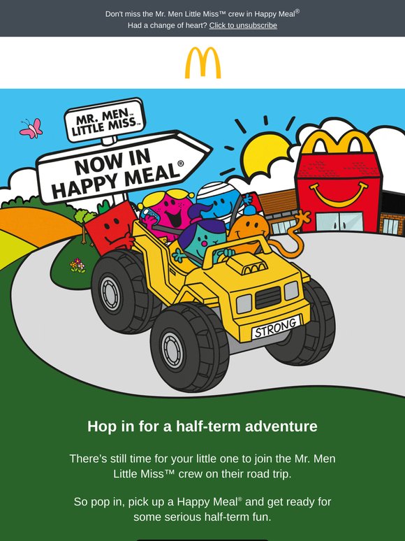 It's time for a half-term adventure 🚗