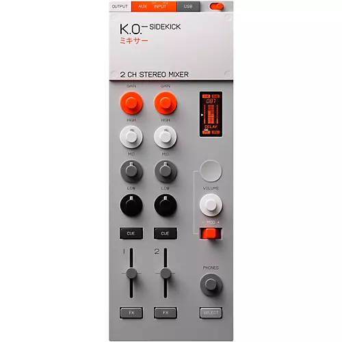 teenage engineering EP-136 K.O. sidekick 2-Channel Stereo DJ Mixer