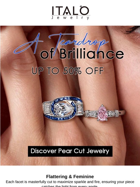 ✨Feel the Pull of Something Unique? It's the Pear Cut.