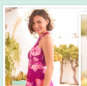 Lulu Floral Halter Neck Dress
