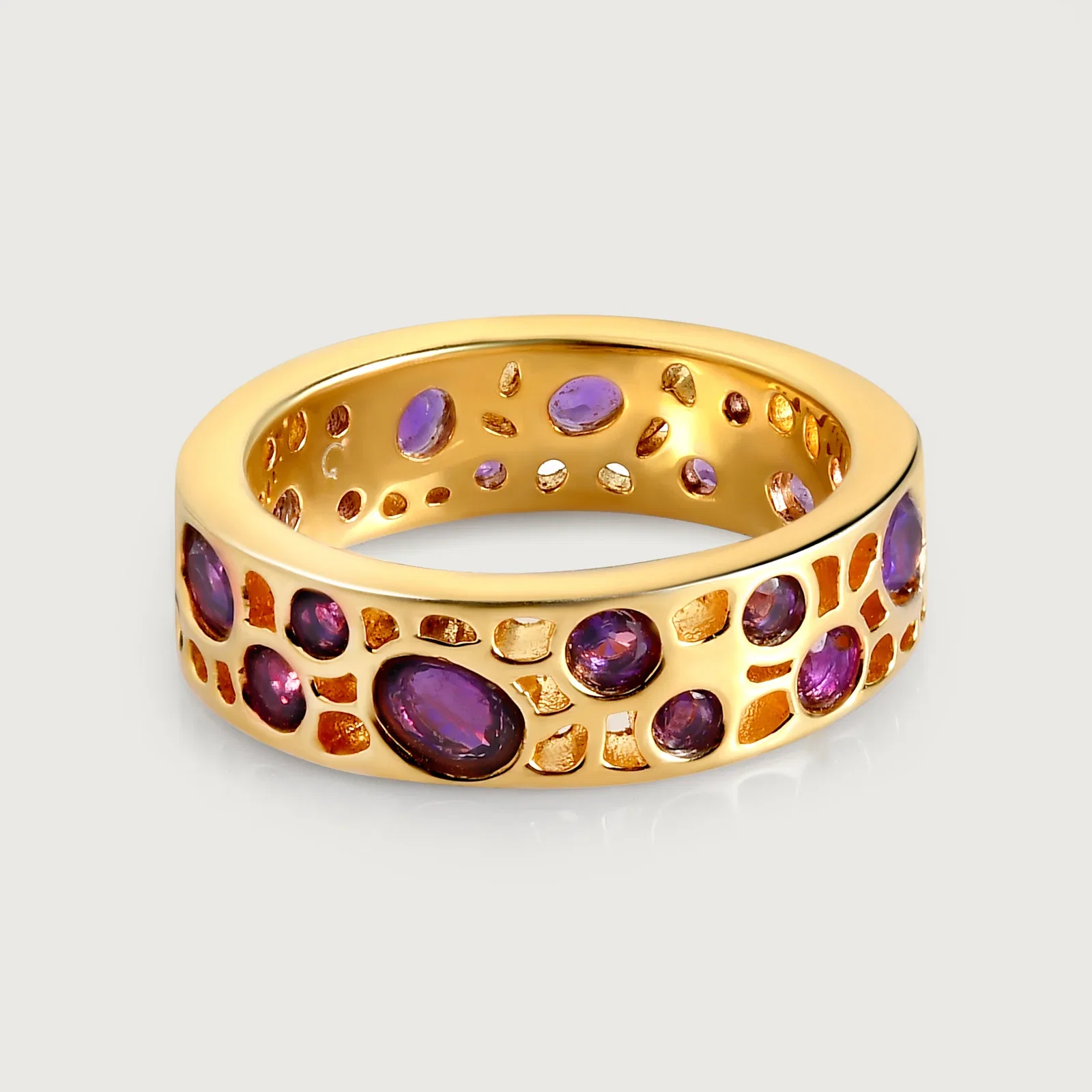 Image of Lattice Band Ring Collection
