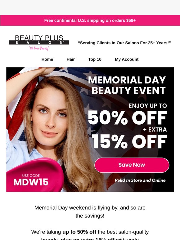 Don't Miss Out: Huge Memorial Day Savings Await!