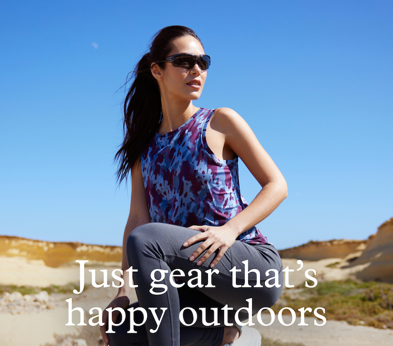 Just gear that's happy outdoors.
