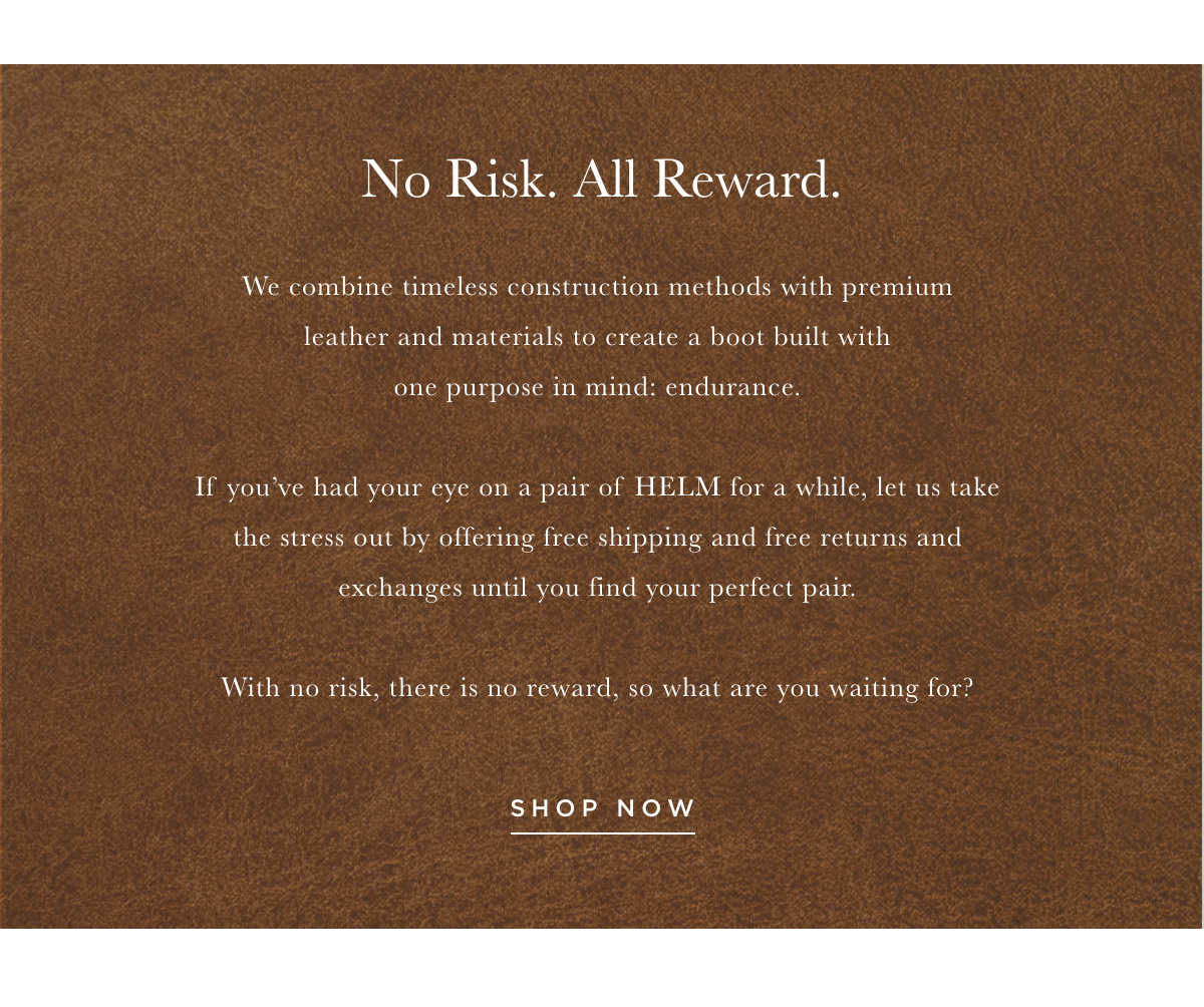 No risk. All reward.