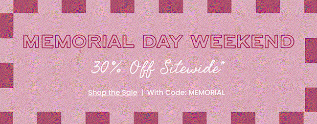 30% OFF SITEWIDE