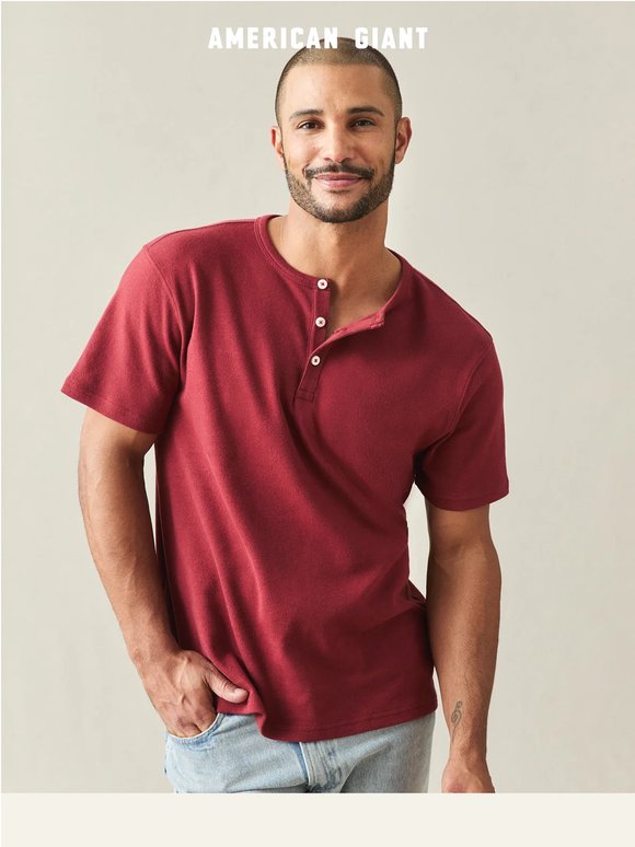 Meet His New Brushed Henley