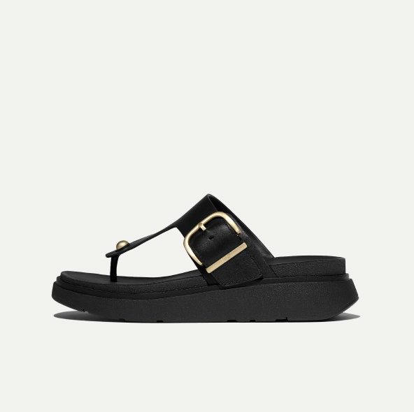 GEN-FF Buckle Leather Toe-Post Sandals