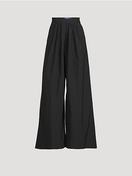 Vannesa Poplin Wide-Leg Pants