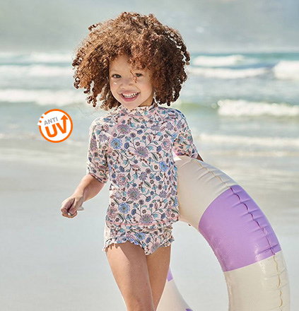 Girls' UV Protection two-piece swimsuit