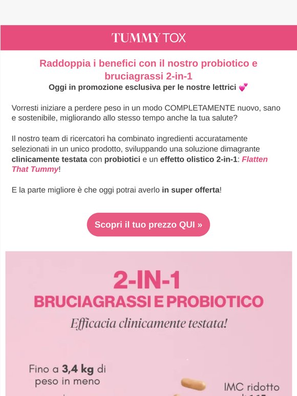 Probiotico & Bruciagrassi 2-in-1 💯