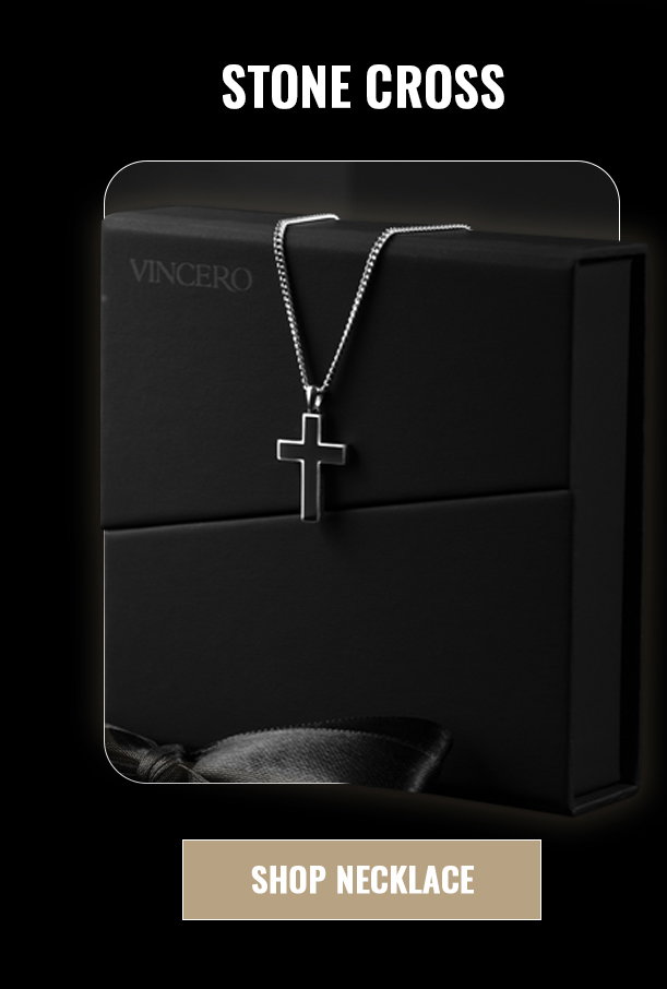 STONE CROSS SHOP NECKLACE