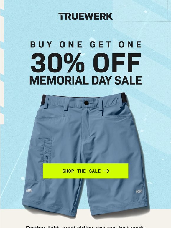 "Feels like you're wearing nothing." Cloud WerkShorts on SALE